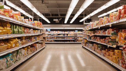 shopping in supermarket