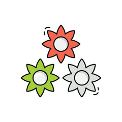 Flowers vector icon