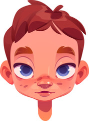 Boy face portrait