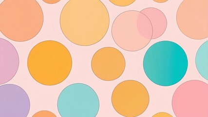 Abstract shade of gold circles on spectral color background