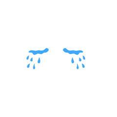 vector cartoon tears dripping