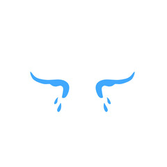 vector cartoon tears dripping