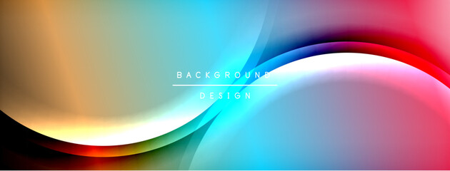 Gradient and shadow wave line geometric background. Vector Illustration For Wallpaper, Banner, Background, Card, Book Illustration, landing page