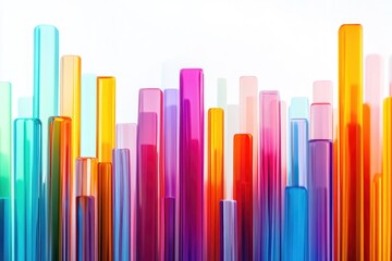 Obraz premium Colored Straws Close Up