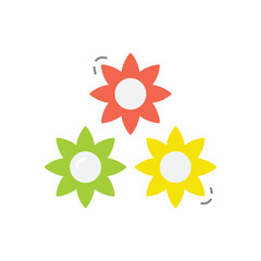 Flowers vector icon