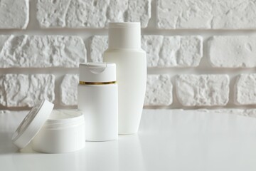 Personal hygiene products on the table