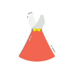 Traditional dress vector icon