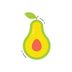 Avocado vector icon