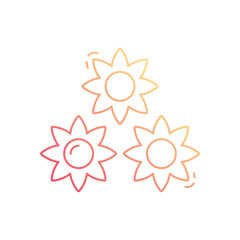 Flowers vector icon