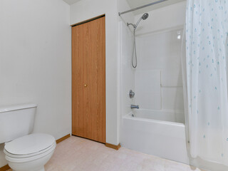 Modern residential bathroom interior