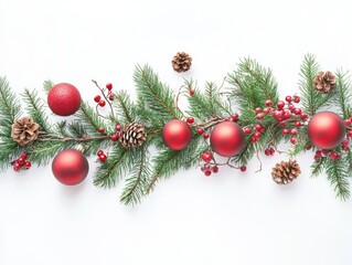 Christmas Decorative Flatlay for Microstock