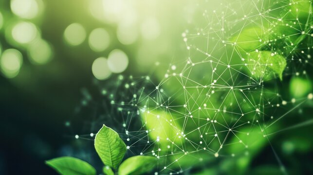 A professional decoding complex bio-data, set on a clean green backdrop for innovation