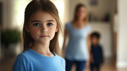 Portrait of a Young Girl in a House