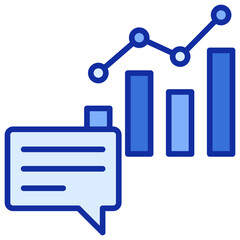 Analytics Blue Color Icon