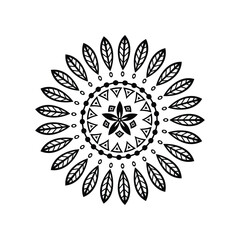 Outline Mandala for Coloring Book Page. Oriental Mandala vector. Mandala Coloring book line art vector illustration. 