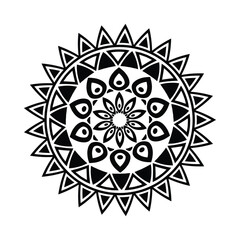 Outline Mandala for Coloring Book Page. Oriental Mandala vector. Mandala Coloring book line art vector illustration. 