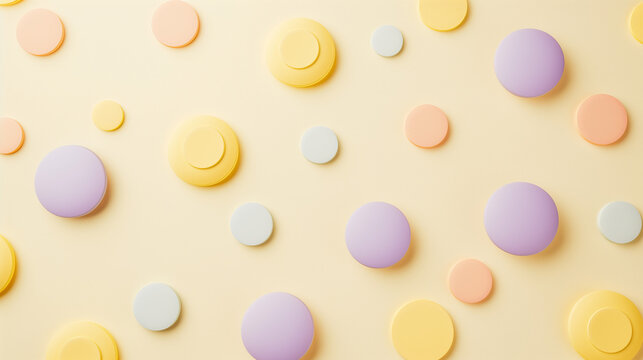 A simple pastel-themed scatter plot with coin icons on the points