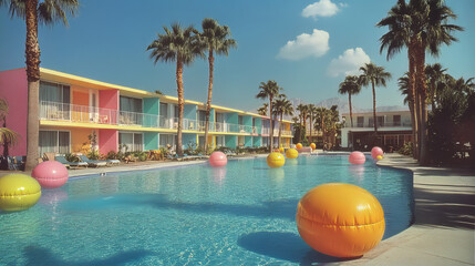 Hotel Photo in Palm Springs Vintage Colourful