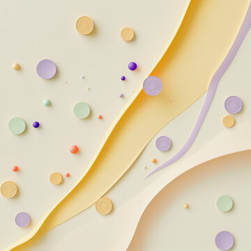 A simple pastel-themed scatter plot with coin icons on the points