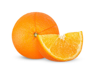 Orange isolated on white clipping path