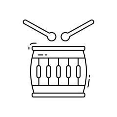 Drum vector icon