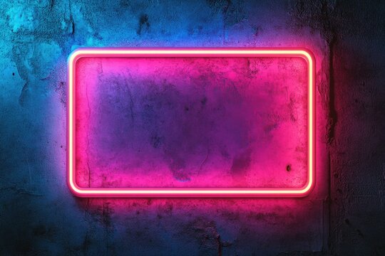 Neon Sign on Concrete Wall