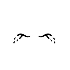 cartoon tear icon