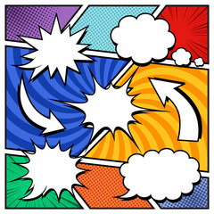 Speech bubble, speech balloon, chat bubble for apps and websites.