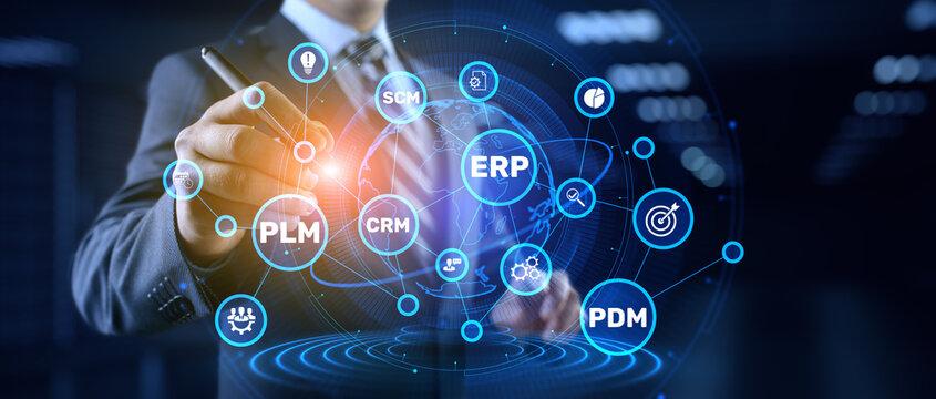 ERP, CRM, SCM, PLM, and PDM Systems Integrating Business Processes as Business and Technology Concept.