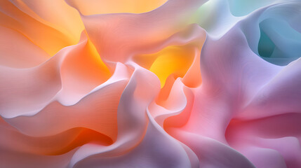 Pastel swirls of color abstract art digital creation vibrant environment close-up view inspired by nature and rocks