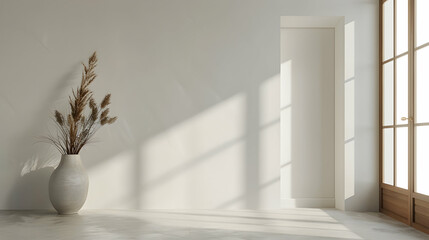 Modern style interior design 3d illustration