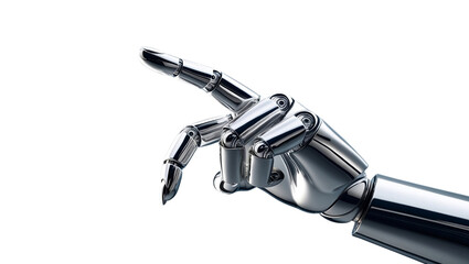 Robot hand finger pointing