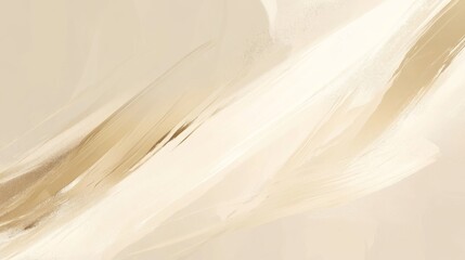 Obraz premium Elegant Abstract Beige Brushstrokes Art