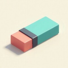 Fototapeta premium Pastel Eraser 3D Render