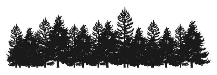 trees forest silhouette