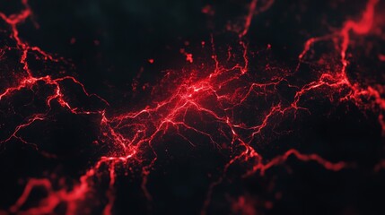 red lightning on black background.