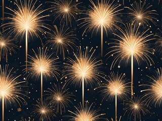 Naklejka premium abstract fireworks background and space for text. Fireworks at Night 