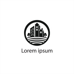Fototapeta premium A Realstate Logo Design On White Background 