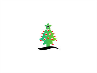 Christmas tree illustration,