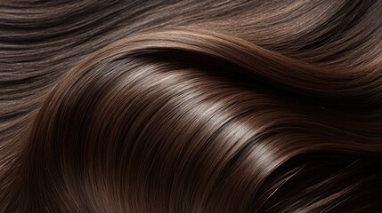 Fototapeta premium Woman's Brown Hair Close Up