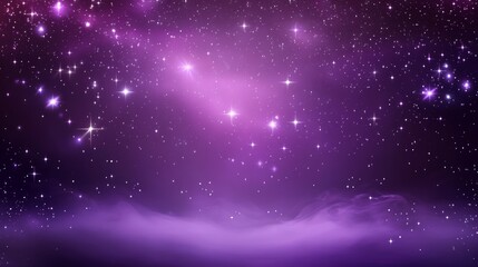 Purple Cosmos Night Sky