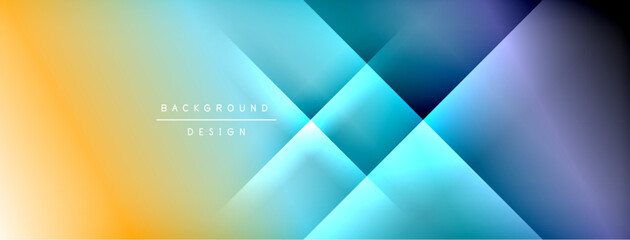 Fototapeta premium Dynamic shadow lines with gradient colors geometric background
