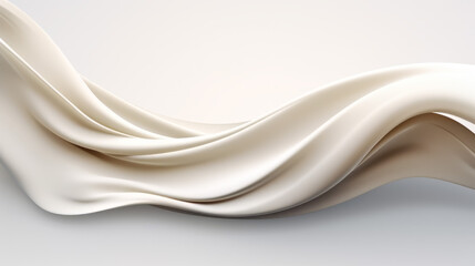 Obraz premium Beige Fluid Liquid Graphic Design Asset