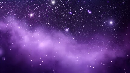 Purple Nebula Starscape Night Sky