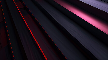 Obraz premium Red Black Geometric Futuristic Background