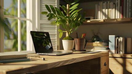 Modern style interior design 3d illustration