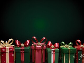 Christmas theme background, gift box and Christmas tree.