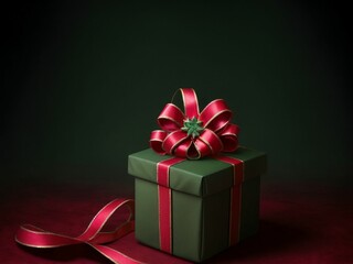 Christmas theme background, gift box and Christmas tree.