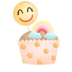 little girl with cake