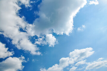 blue sky with clouds